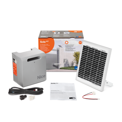 Kit alimentazione solare di automatismi per cancelli Nice Home product photo