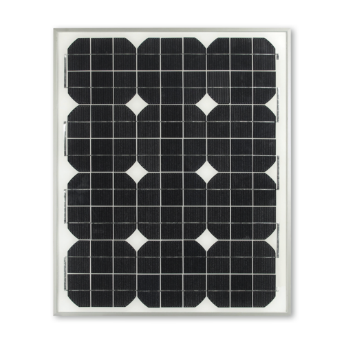 Pannello solare fotovoltaico per alimentazione a 24 Vcon potenza massima 30 W foto del prodotto front L